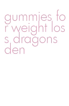 Weight Loss Gummies Soar in Dragons' Den: A Revolutionary Approach to ...